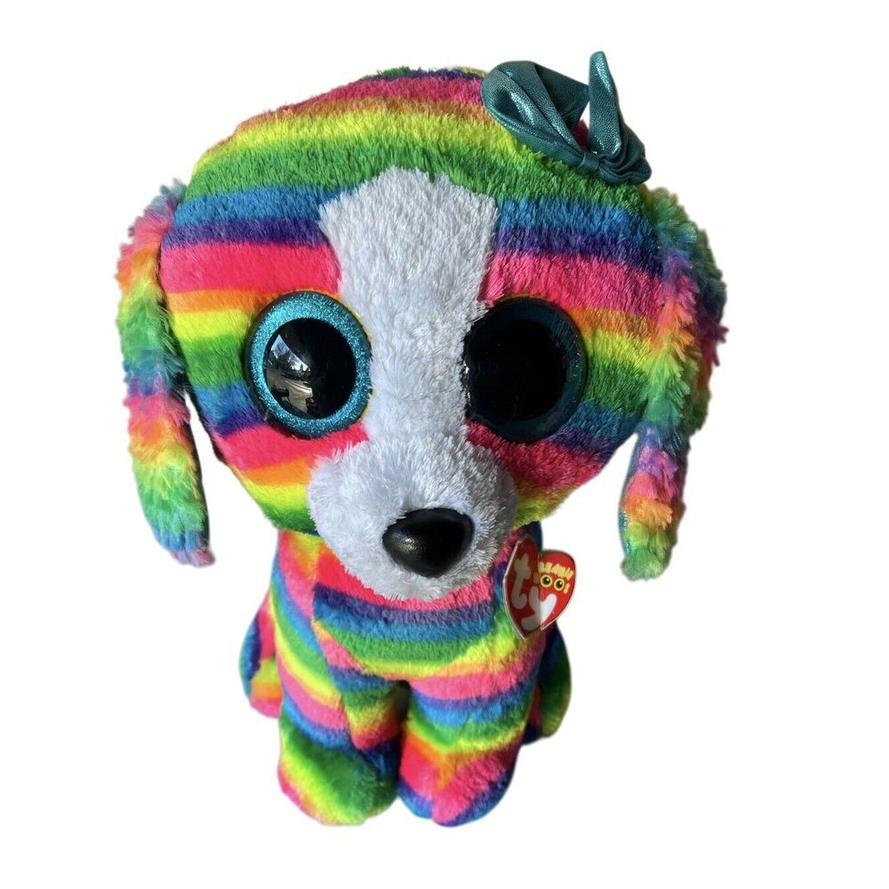 Ty Beanie Boo Extra Large Lola The‎ Dog Stuffed Animal Plush Toy 42 cm / 16 "